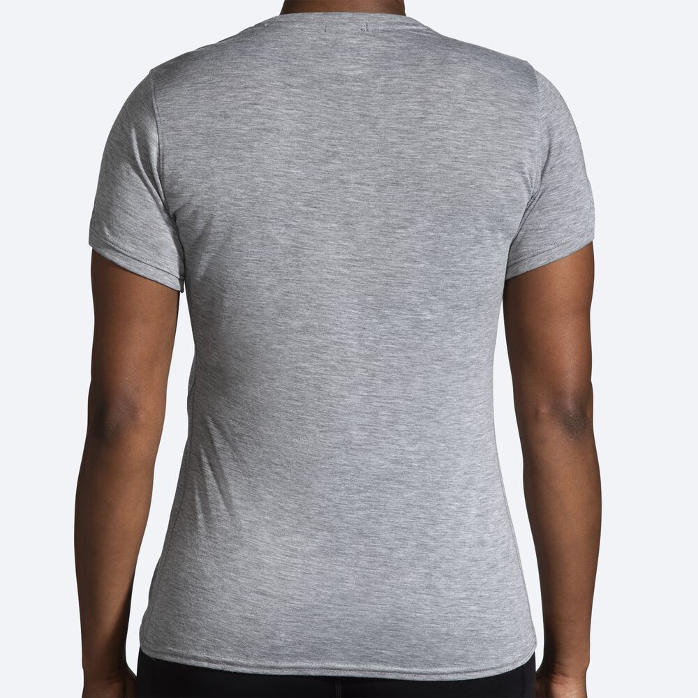 Brooks Distance Short Sleeve 2.0 Kadın Tişört Gri/Renkli | TR-592184