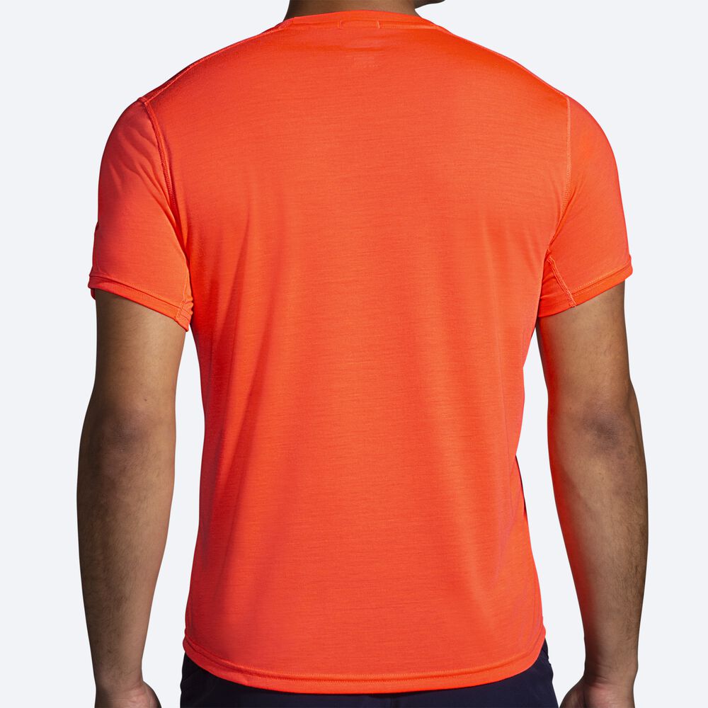 Brooks Distance Short Sleeve Erkek Tişört Turuncu | TR-014359