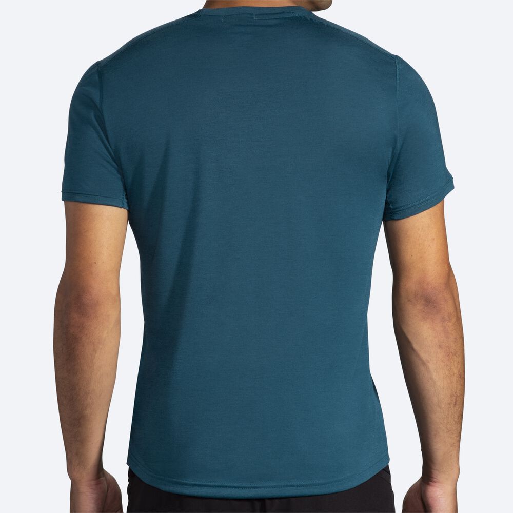 Brooks Distance Short Sleeve Erkek Tişört Koyu Yeşil | TR-264175