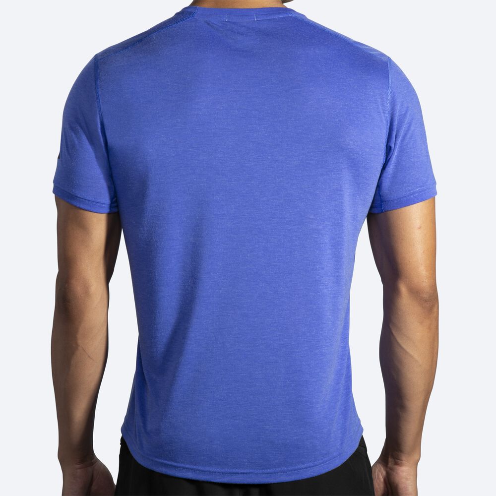 Brooks Distance Short Sleeve Erkek Tişört Mavi | TR-746981