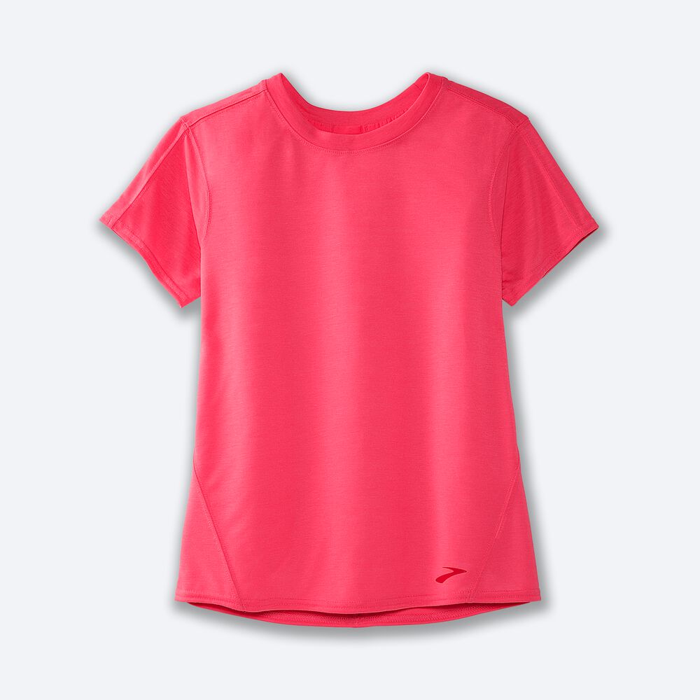 Brooks Distance Short Sleeve Kadın Tişört Pembe | TR-247150