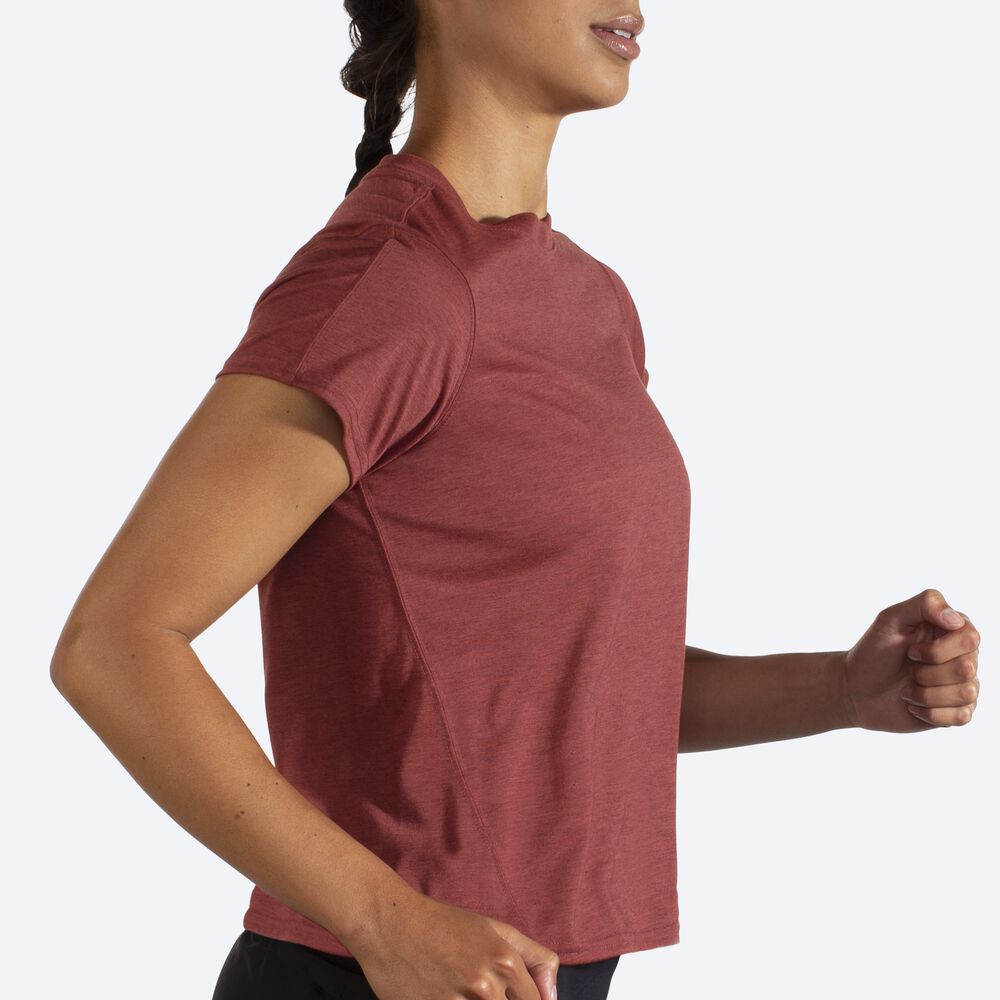 Brooks Distance Short Sleeve Kadın Tişört Çikolata | TR-293867