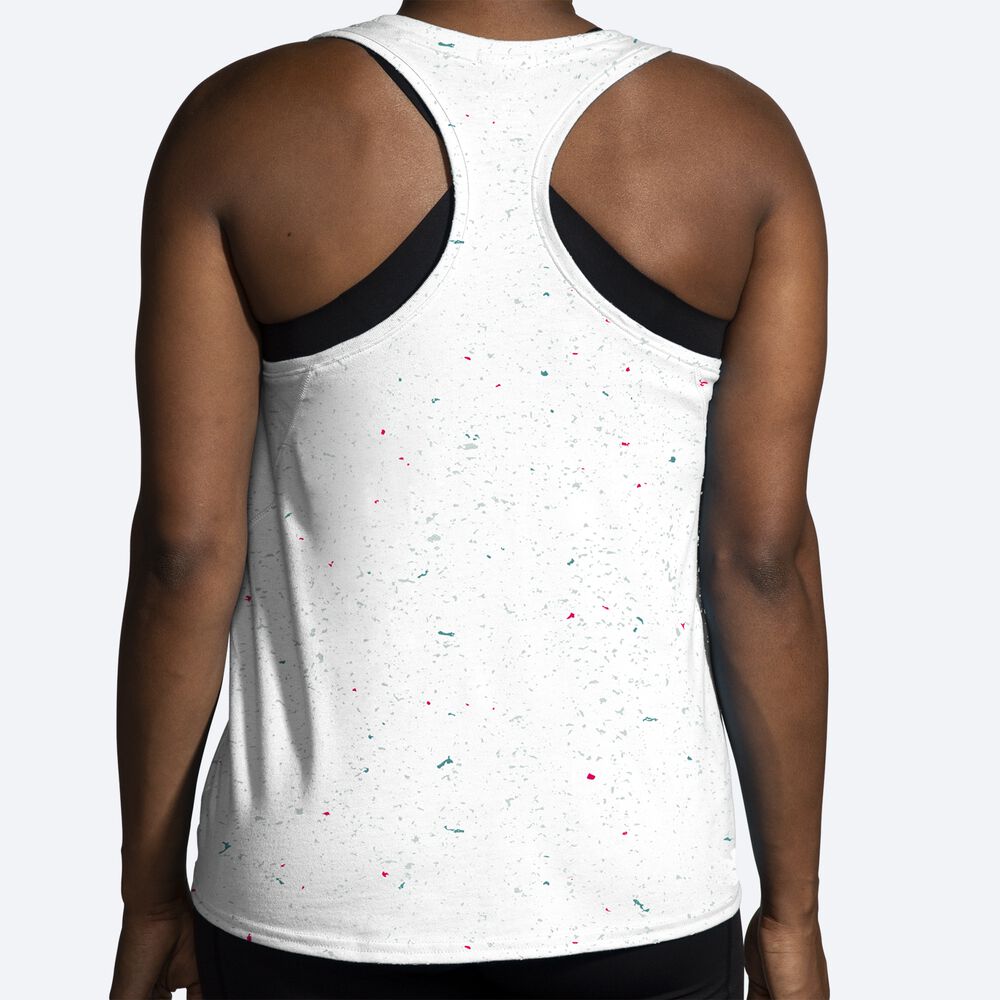 Brooks Distance Tank 2.0 Kadın Atlet Beyaz | TR-145809