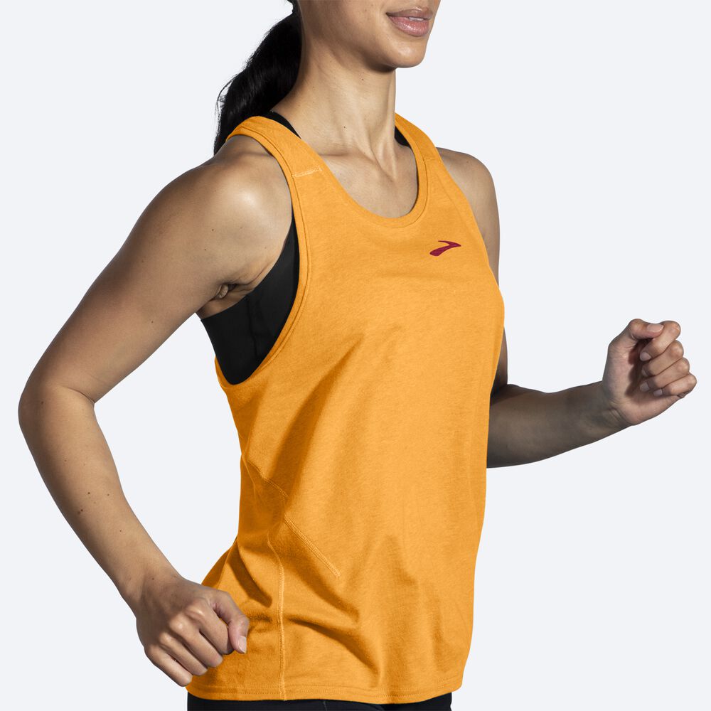 Brooks Distance Tank 2.0 Kadın Atlet Turuncu | TR-542178