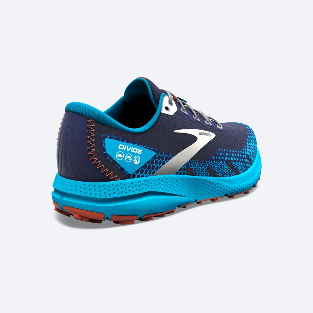 Brooks Divide 3 Erkek Trail Koşu Ayakkabısı Lacivert/Mavi | TR-170653