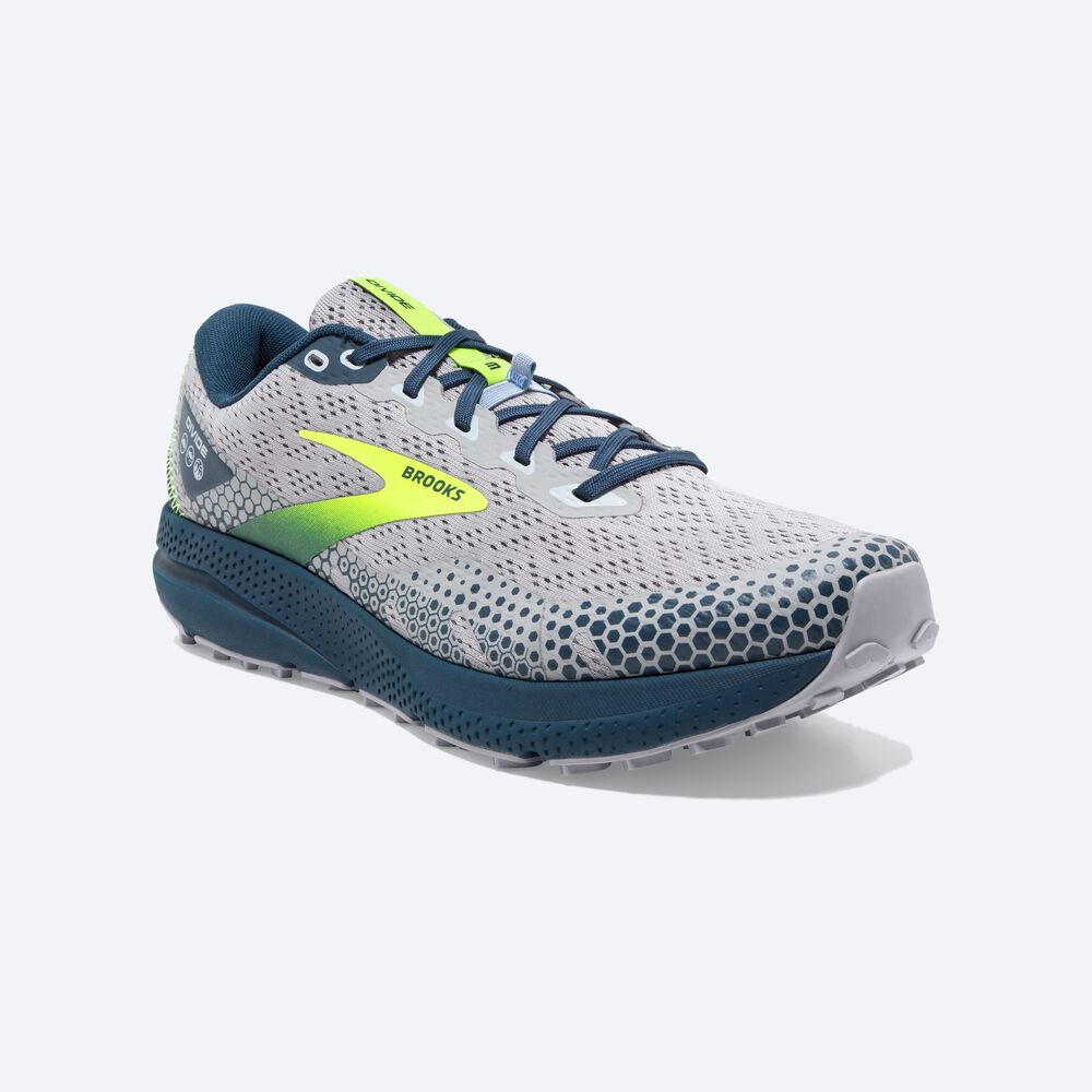 Brooks Divide 3 Erkek Trail Koşu Ayakkabısı Gri/Lacivert | TR-274510