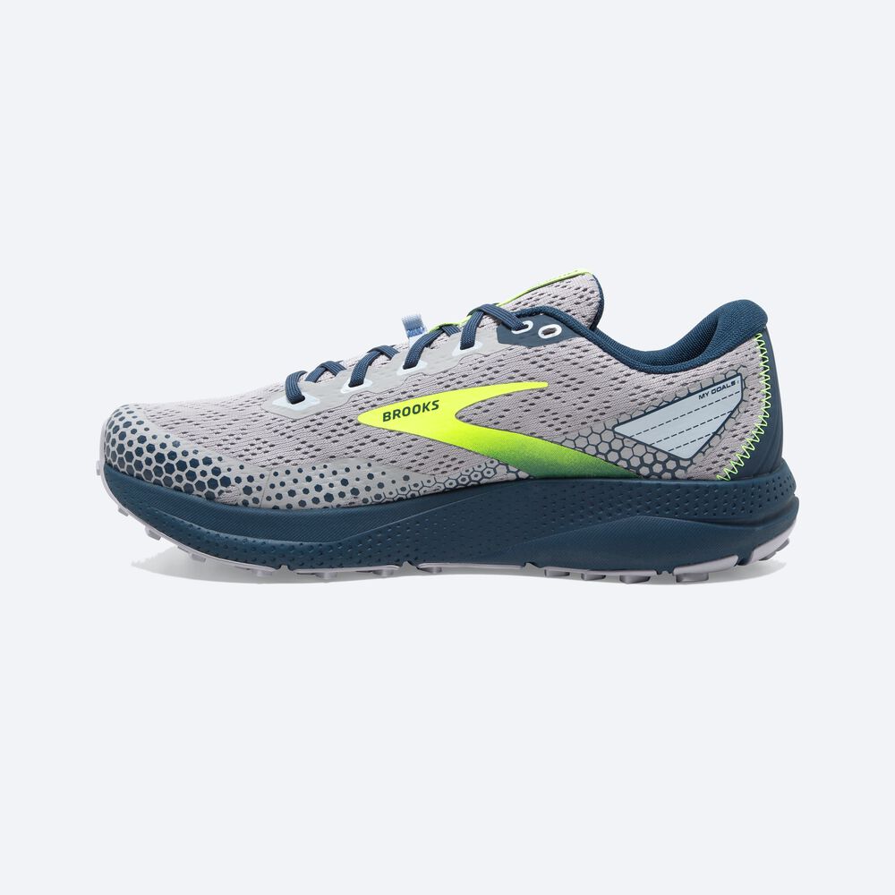 Brooks Divide 3 Erkek Trail Koşu Ayakkabısı Gri/Lacivert | TR-274510