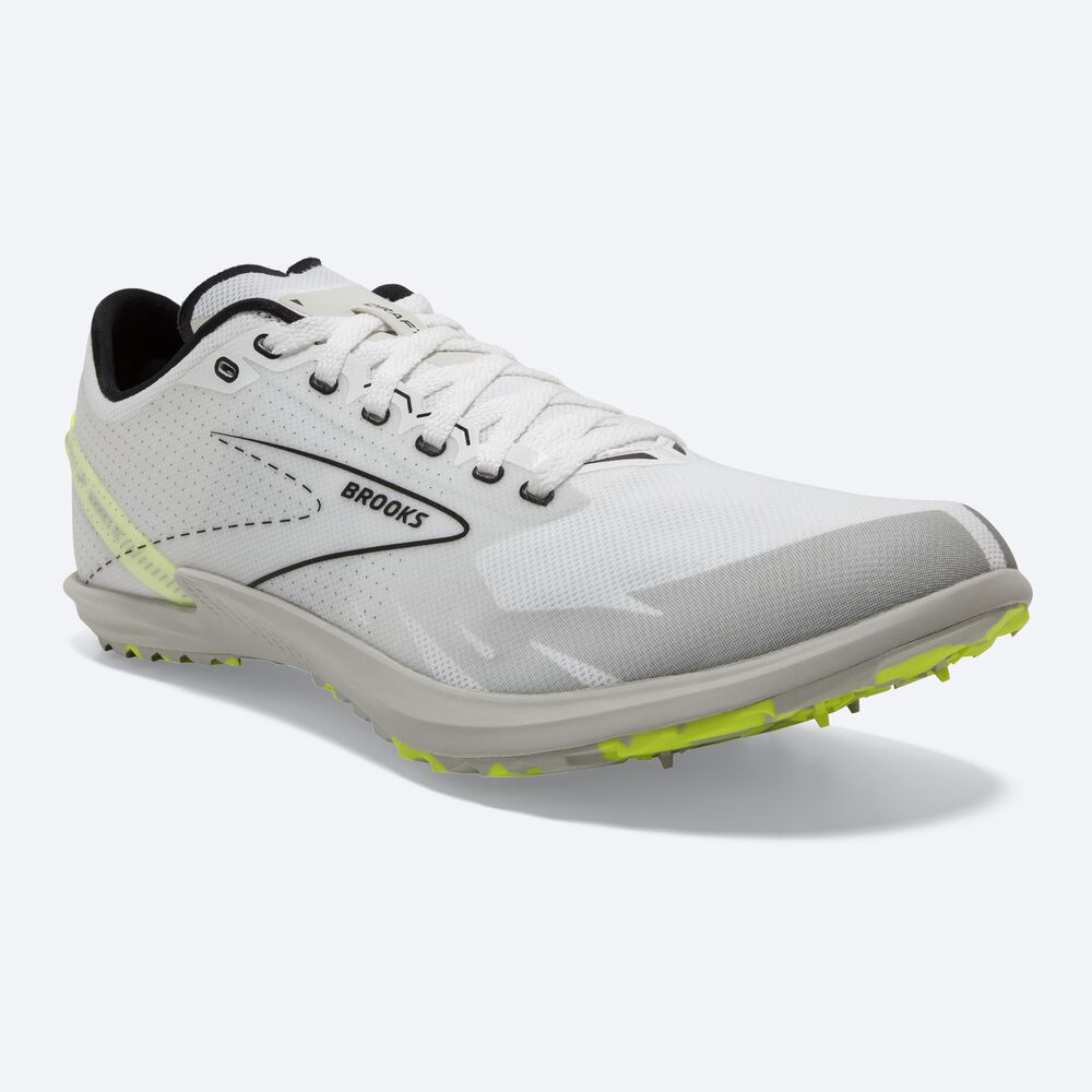 Brooks Draft XC Spikeless Erkek Çivili Ayakkabı Beyaz/Siyah | TR-690381