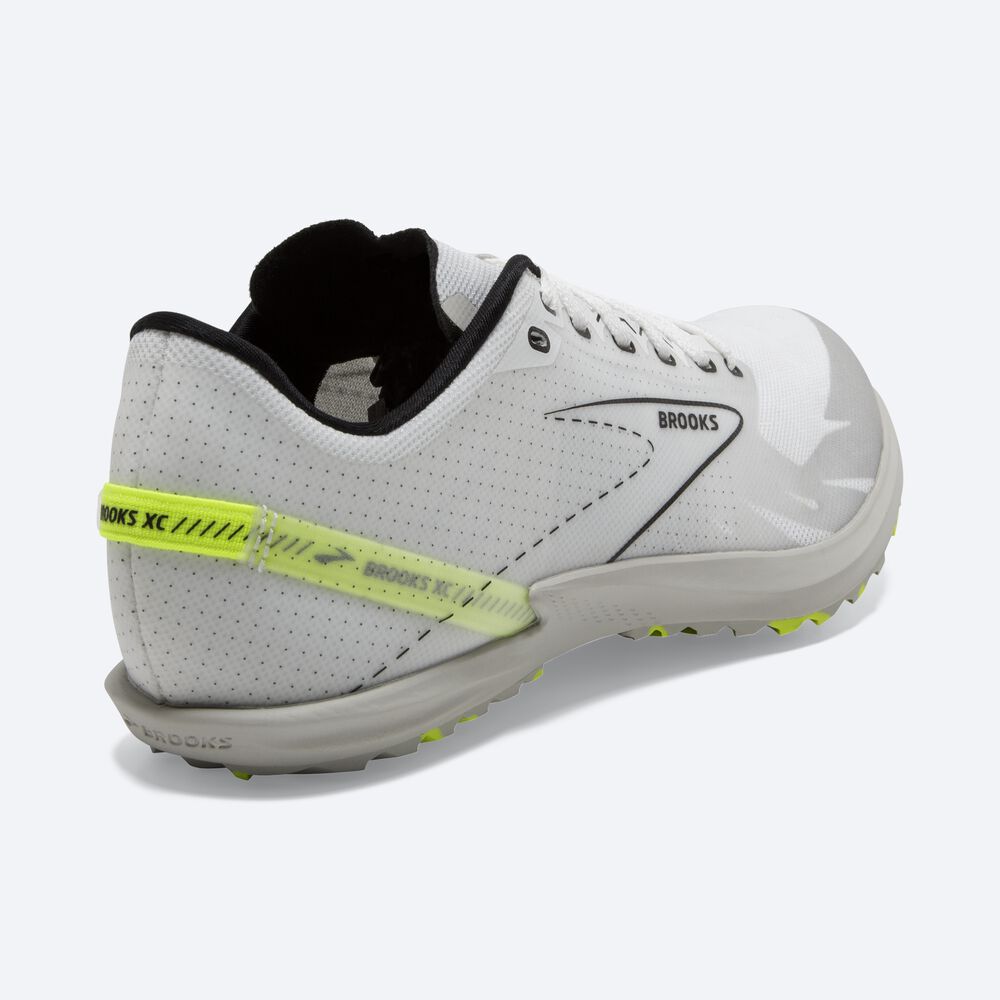 Brooks Draft XC Spikeless Erkek Çivili Ayakkabı Beyaz/Siyah | TR-690381