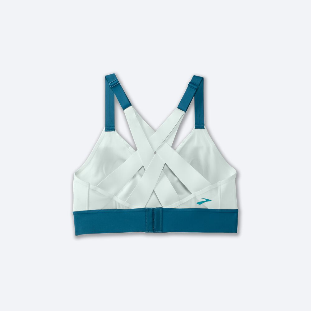 Brooks Drive Interlace Run Bra Kadın Spor Sütyeni Yeşil/Açık Nane | TR-215384