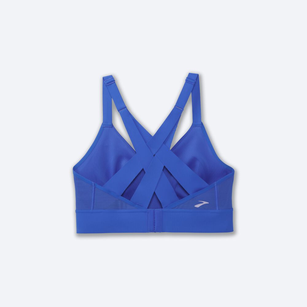 Brooks Drive Interlace Run Bra Kadın Spor Sütyeni Mavi | TR-265378