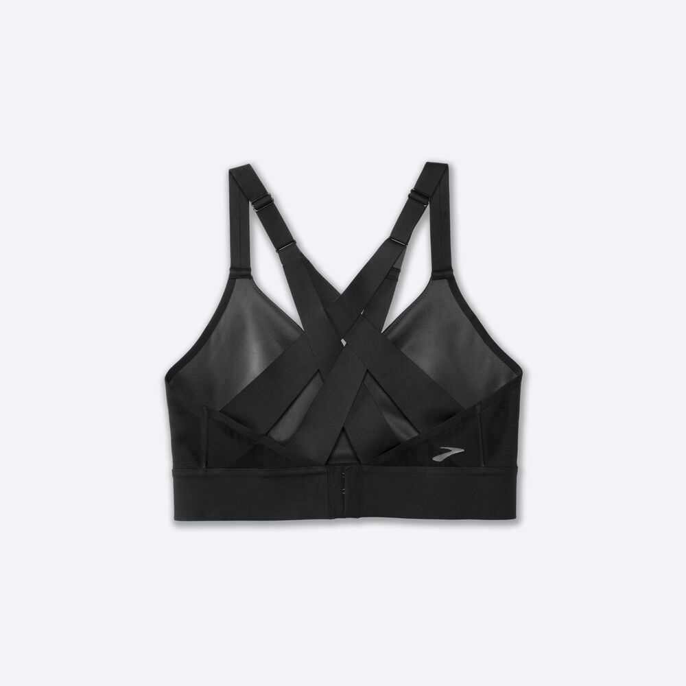 Brooks Drive Interlace Run Bra Kadın Spor Sütyeni Siyah | TR-714083