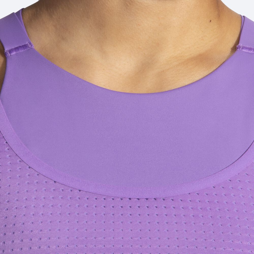 Brooks Drive Mesh Run Bra Kadın Spor Sütyeni Mor | TR-214856