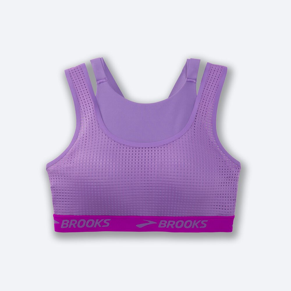 Brooks Drive Mesh Run Bra Kadın Spor Sütyeni Mor | TR-214856