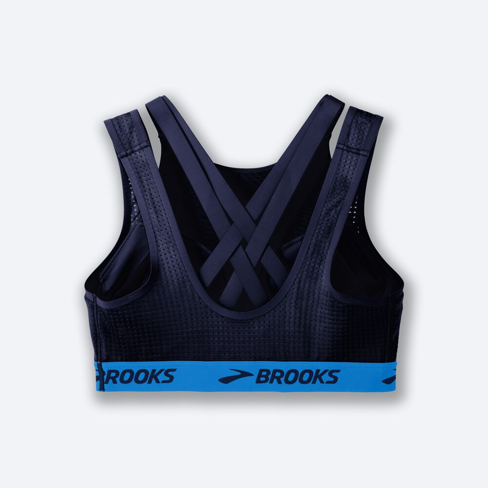 Brooks Drive Mesh Run Bra Kadın Spor Sütyeni Lacivert/Mavi | TR-934762