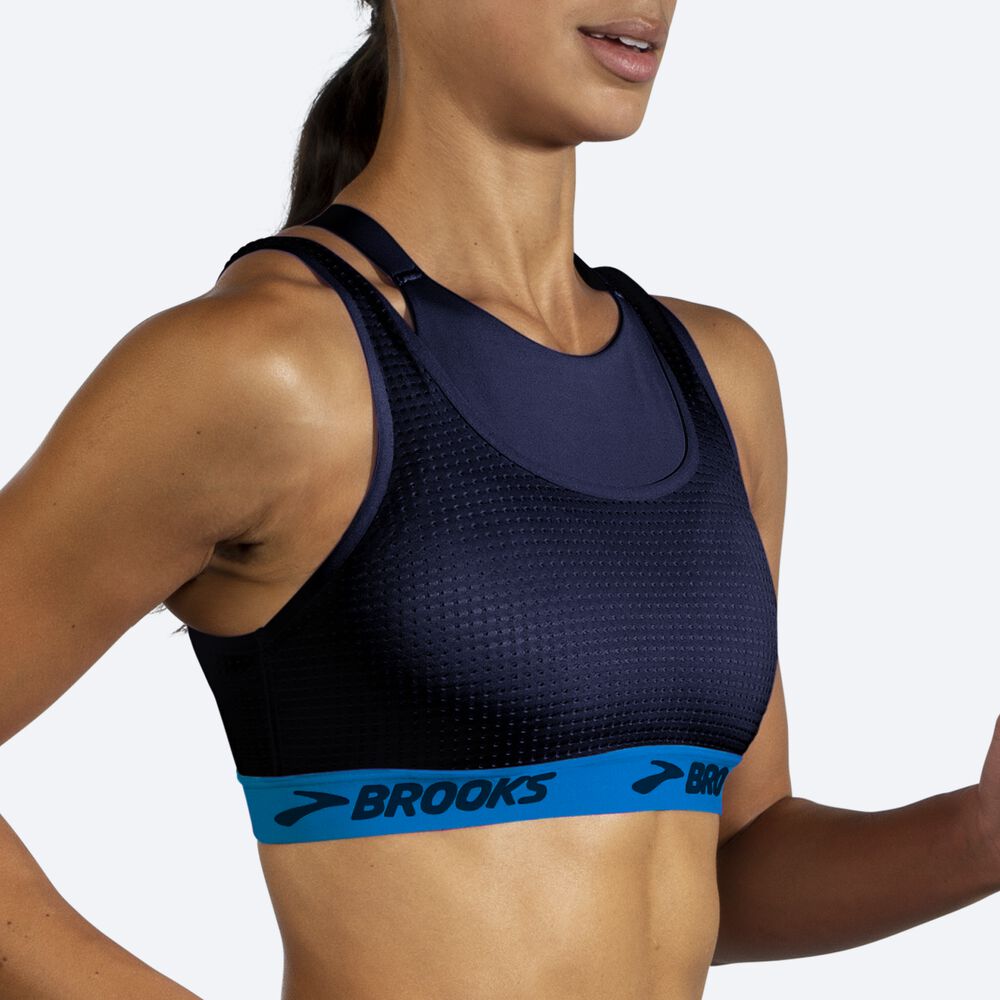 Brooks Drive Mesh Run Bra Kadın Spor Sütyeni Lacivert/Mavi | TR-934762