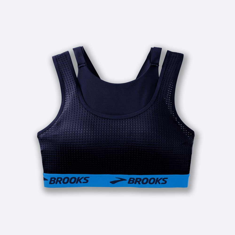 Brooks Drive Mesh Run Bra Kadın Spor Sütyeni Lacivert/Mavi | TR-934762