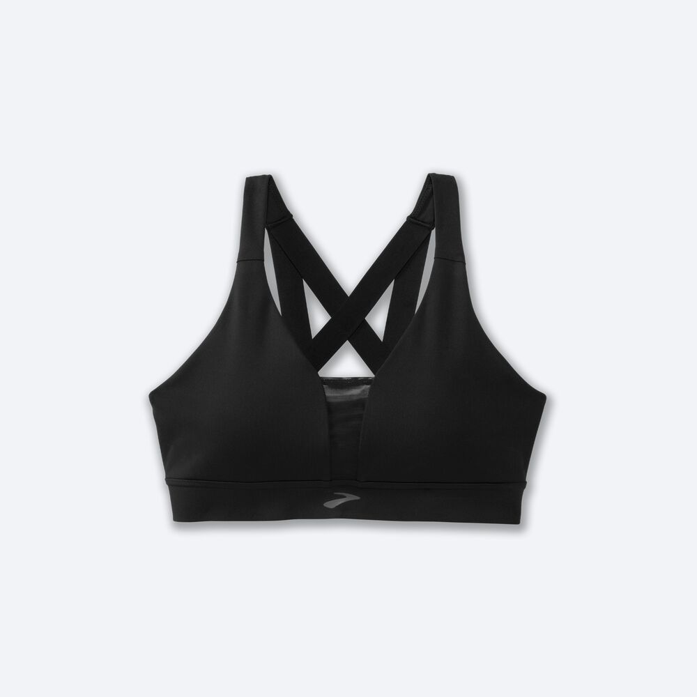 Brooks Drive Plunge Run Bra Kadın Spor Sütyeni Siyah | TR-954708