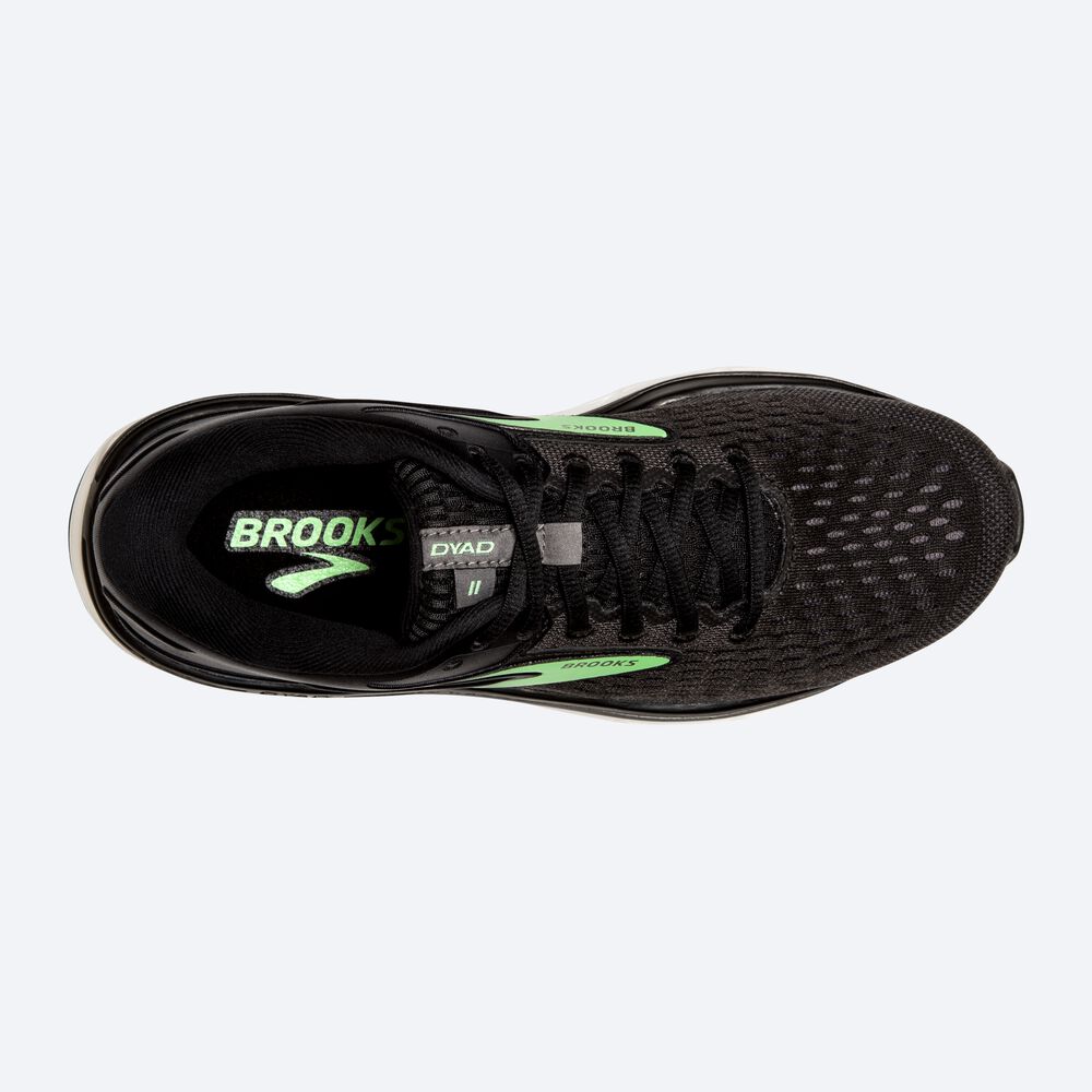 Brooks Dyad 11 Kadın Koşu Ayakkabısı Siyah/Yeşil | TR-321508