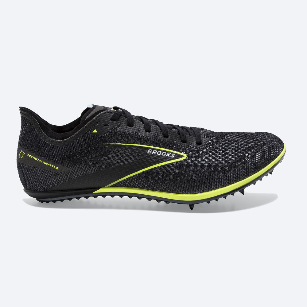 Brooks ELMN8 6 Erkek Çivili Ayakkabı Siyah | TR-740986