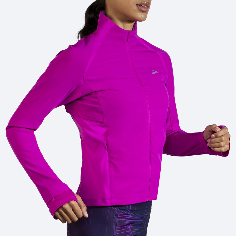 Brooks Fusion Hibrit Kadın Ceket Pembe/Mor | TR-462739