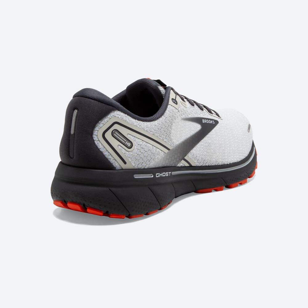 Brooks Ghost 14 Erkek Koşu Ayakkabısı Gri/Pembe | TR-205836