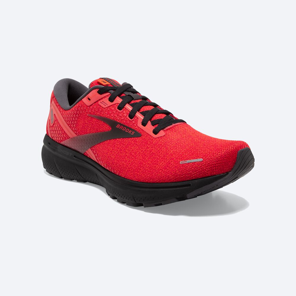 Brooks Ghost 14 Erkek Koşu Ayakkabısı Kırmızı/Pembe/Siyah | TR-941730