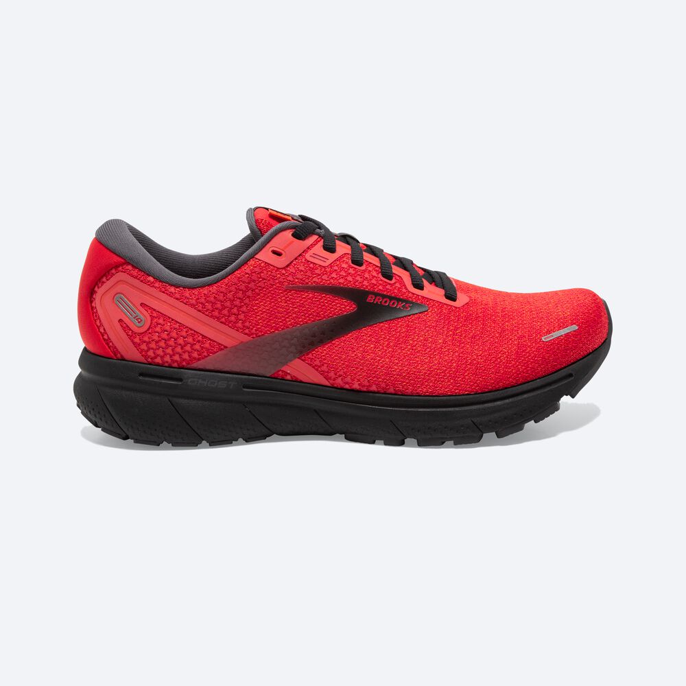 Brooks Ghost 14 Erkek Koşu Ayakkabısı Kırmızı/Pembe/Siyah | TR-941730