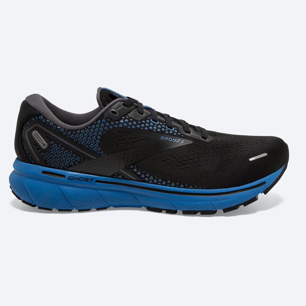 Brooks Ghost 14 Erkek Koşu Ayakkabısı Siyah/Mavi | TR-014257