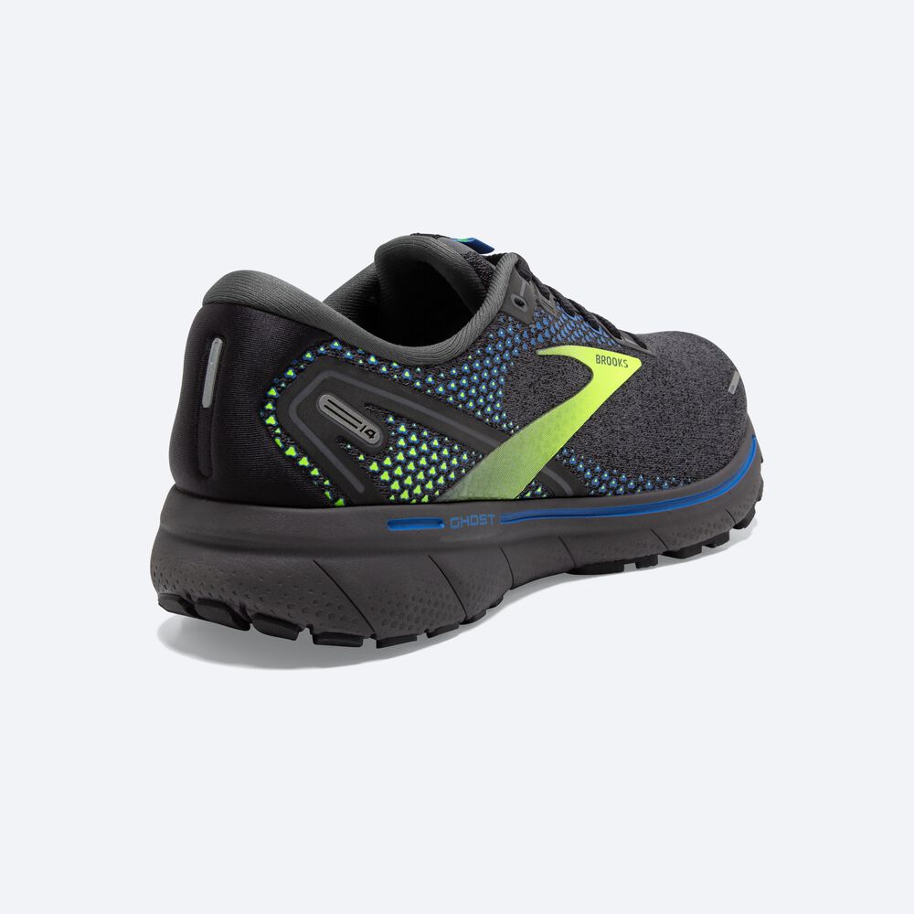 Brooks Ghost 14 Erkek Koşu Ayakkabısı Siyah/Mavi | TR-146753