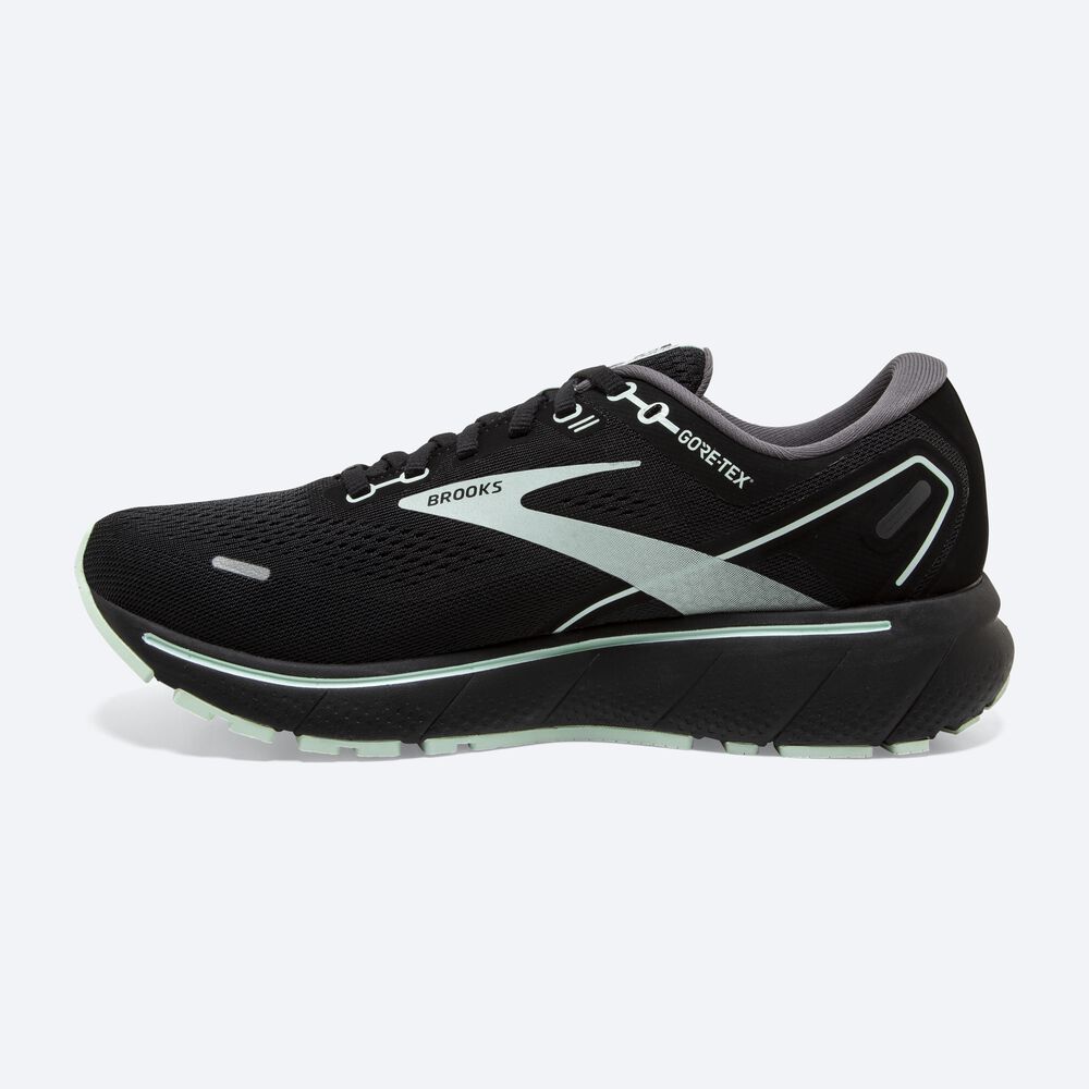 Brooks Ghost 14 GTX Kadın Koşu Ayakkabısı Siyah/Açık Turkuaz | TR-358702