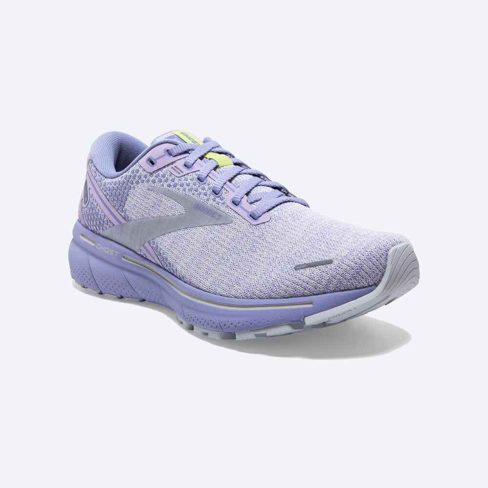 Brooks Ghost 14 Kadın Koşu Ayakkabısı Mor/Açık Yeşil | TR-053281