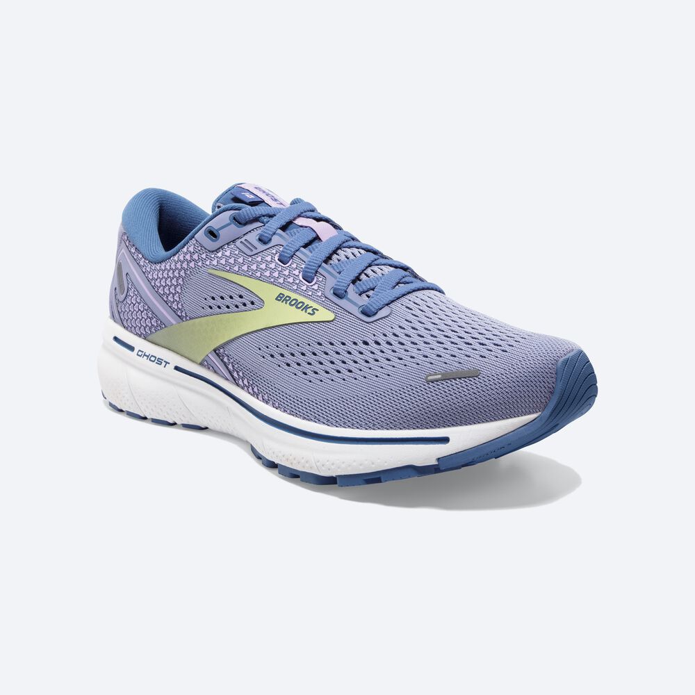 Brooks Ghost 14 Kadın Koşu Ayakkabısı Mor/Açık Yeşil | TR-109576