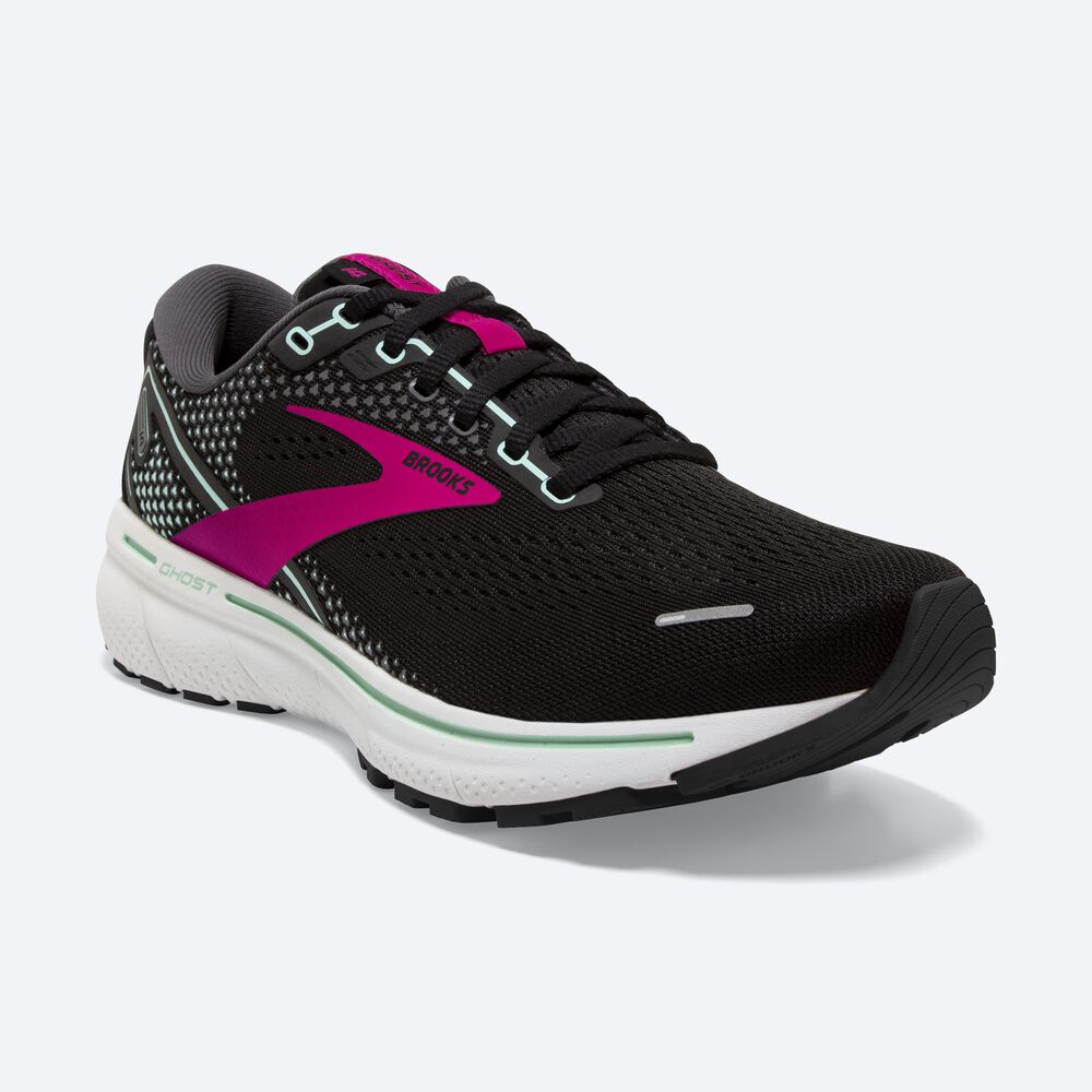 Brooks Ghost 14 Kadın Koşu Ayakkabısı Siyah/Pembe | TR-316087