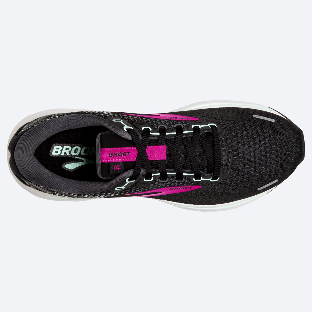 Brooks Ghost 14 Kadın Koşu Ayakkabısı Siyah/Pembe | TR-316087