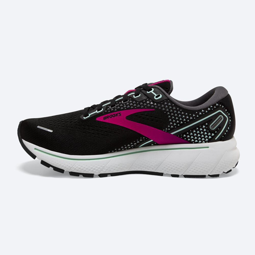 Brooks Ghost 14 Kadın Koşu Ayakkabısı Siyah/Pembe | TR-316087