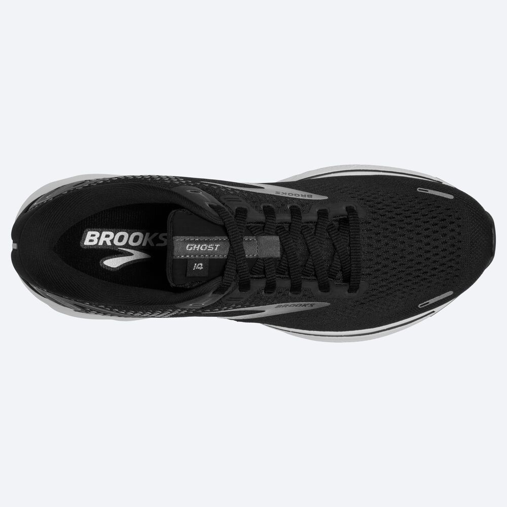 Brooks Ghost 14 Kadın Koşu Ayakkabısı Siyah/Beyaz/Gümüş | TR-910236