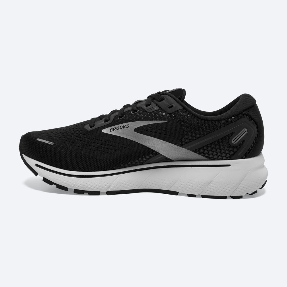 Brooks Ghost 14 Kadın Koşu Ayakkabısı Siyah/Beyaz/Gümüş | TR-910236