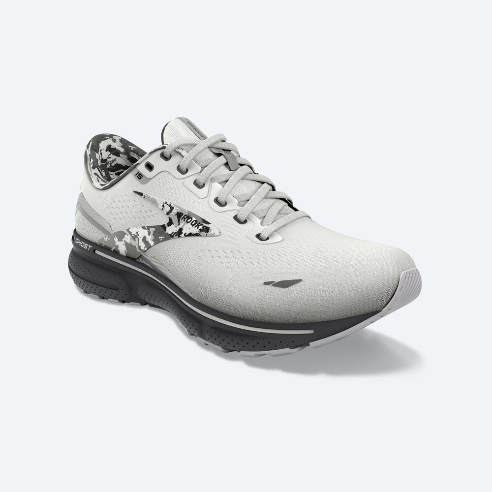 Brooks Ghost 15 Erkek Koşu Ayakkabısı Beyaz | TR-156904