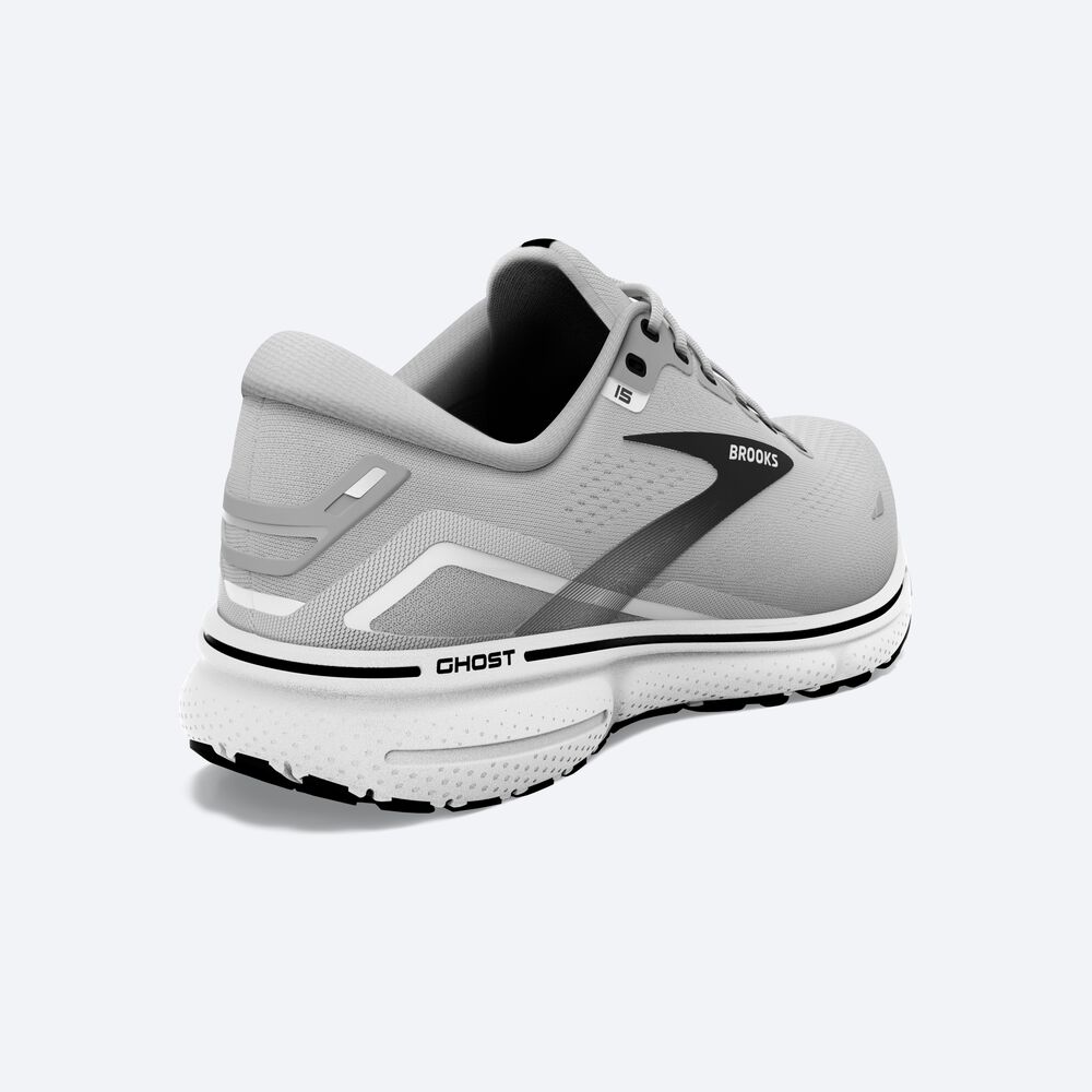 Brooks Ghost 15 Erkek Koşu Ayakkabısı Gri/Siyah | TR-382957