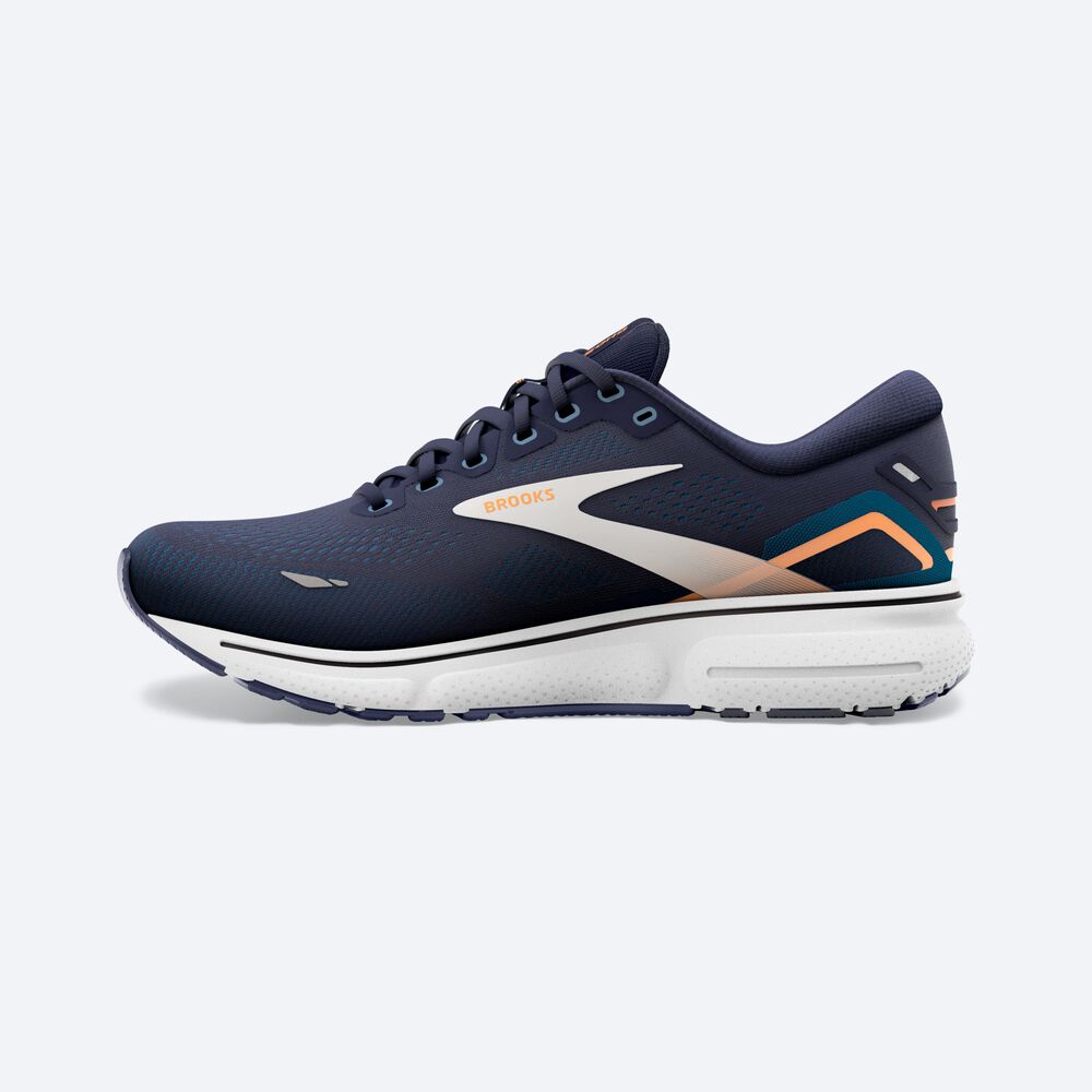 Brooks Ghost 15 Erkek Koşu Ayakkabısı Lacivert/Mavi/Turuncu | TR-815943