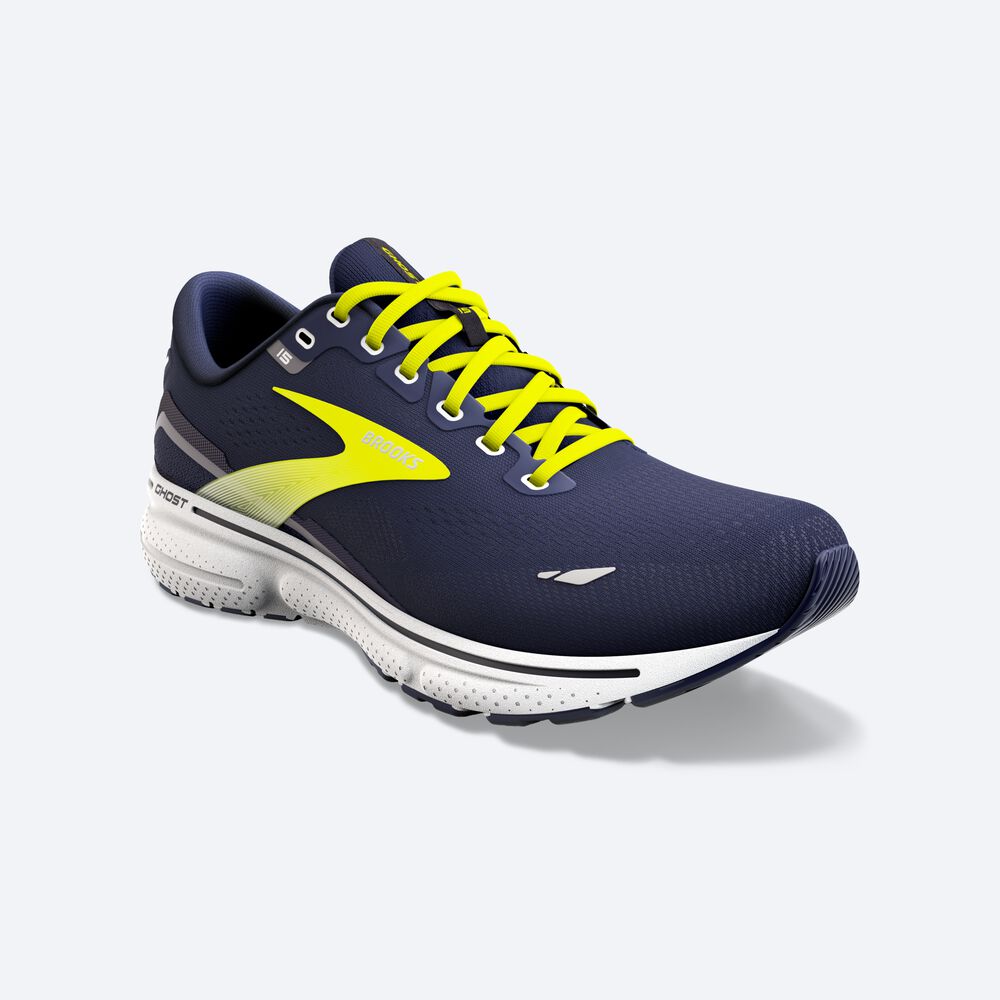 Brooks Ghost 15 Erkek Koşu Ayakkabısı Lacivert/Gri | TR-985243