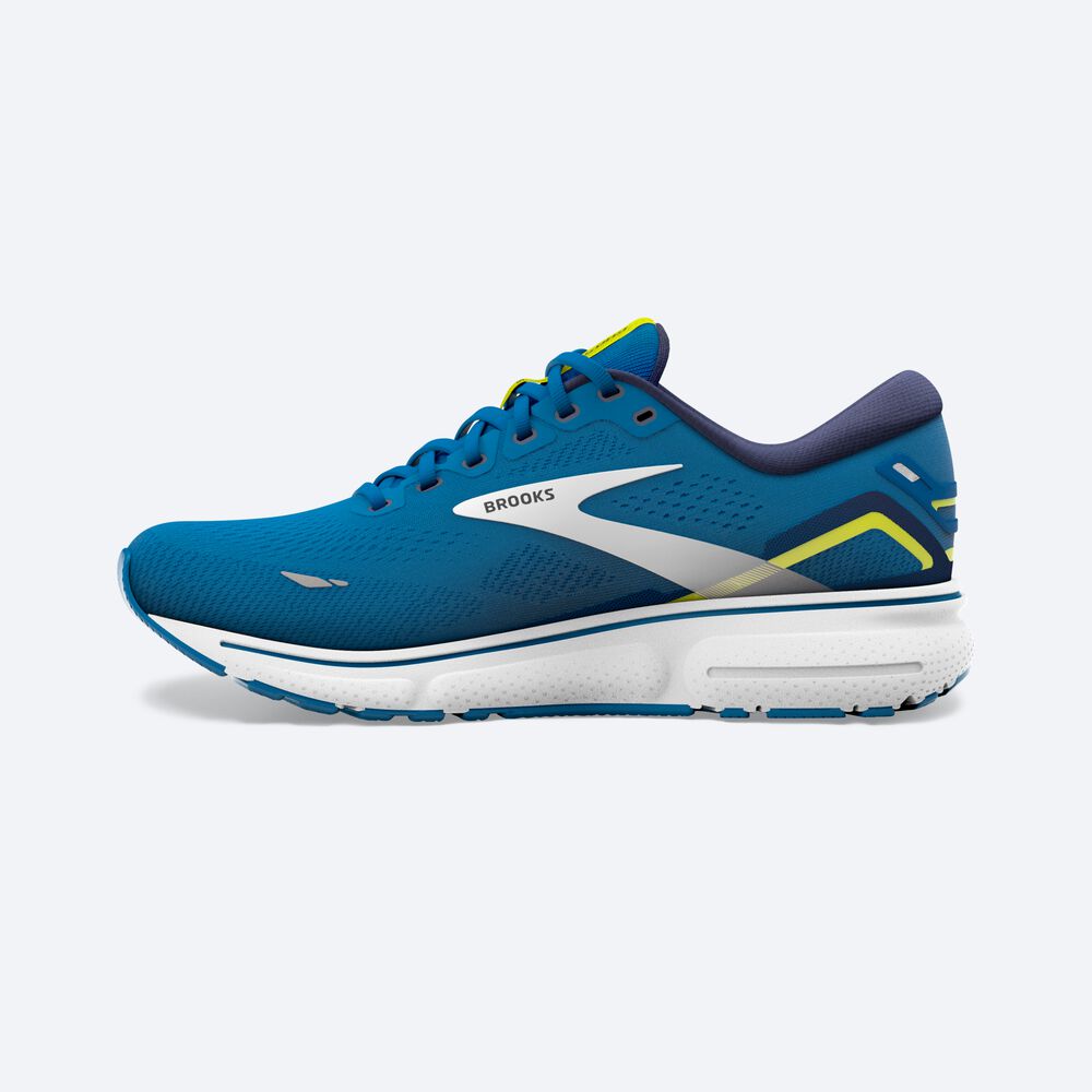 Brooks Ghost 15 Erkek Koşu Ayakkabısı Mavi/Beyaz | TR-628594