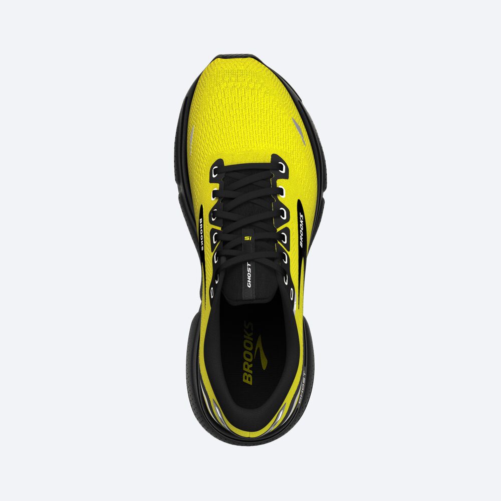 Brooks Ghost 15 Erkek Koşu Ayakkabısı Sarı/Siyah | TR-923806