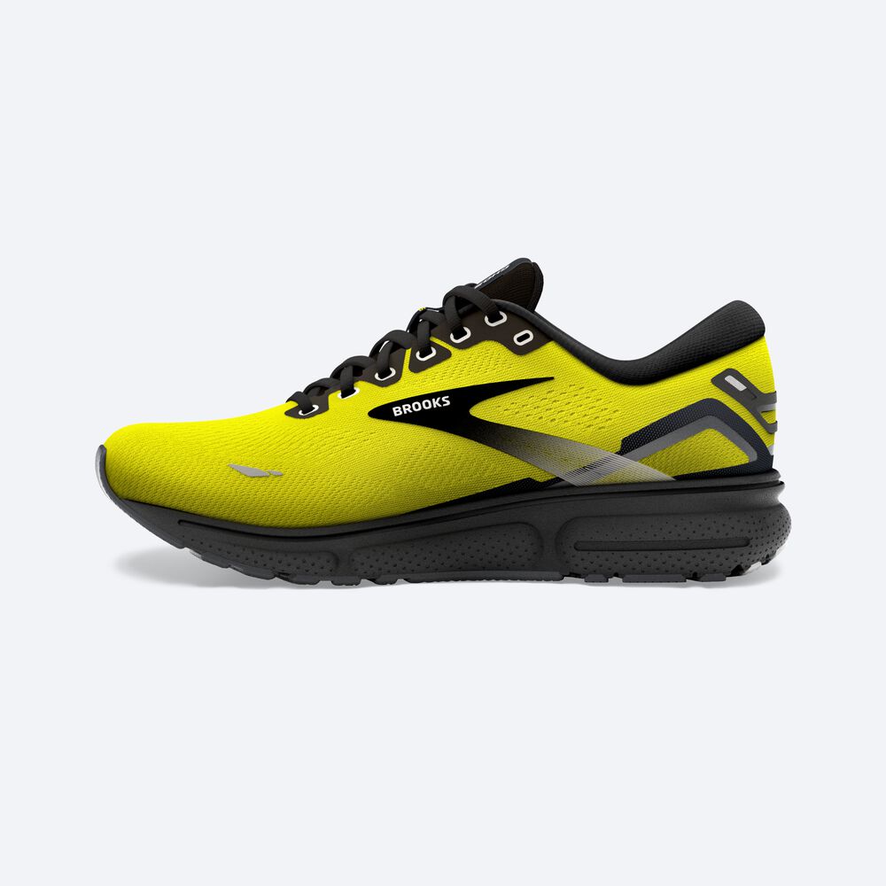 Brooks Ghost 15 Erkek Koşu Ayakkabısı Sarı/Siyah | TR-923806