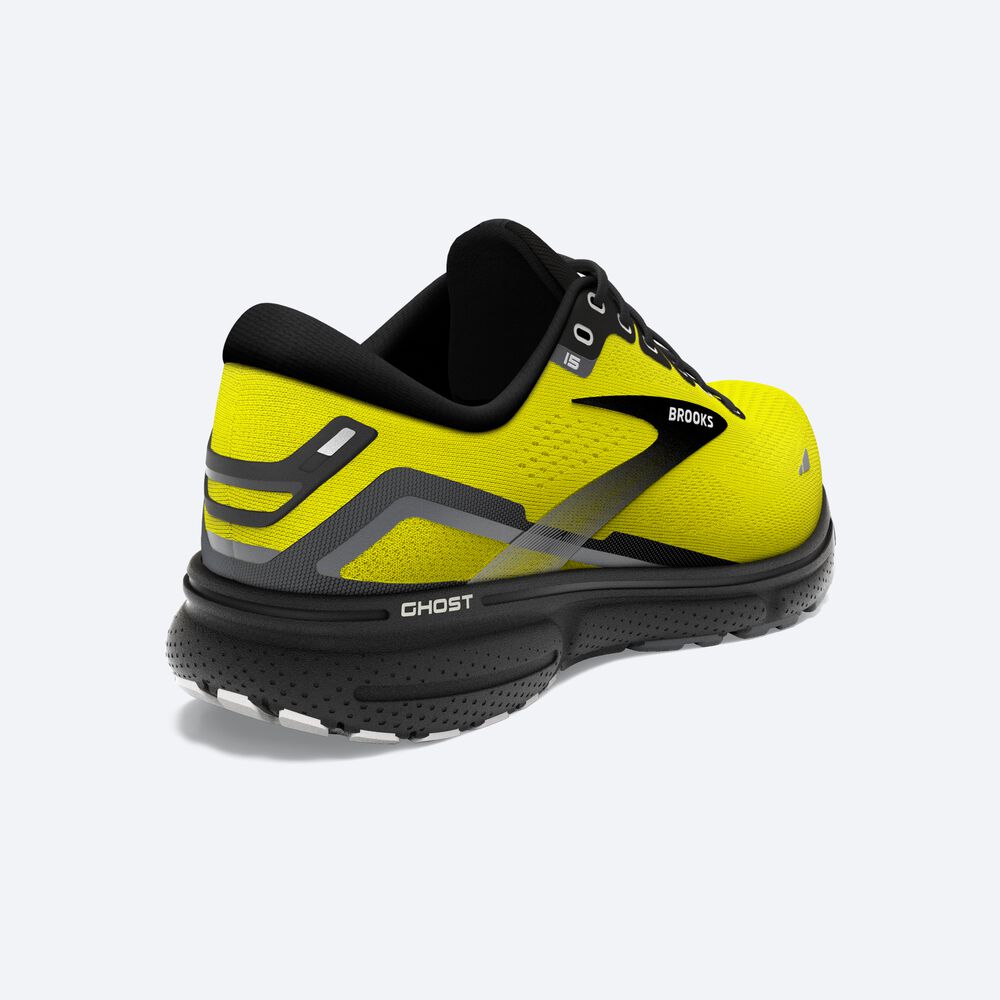 Brooks Ghost 15 Erkek Koşu Ayakkabısı Sarı/Siyah | TR-923806