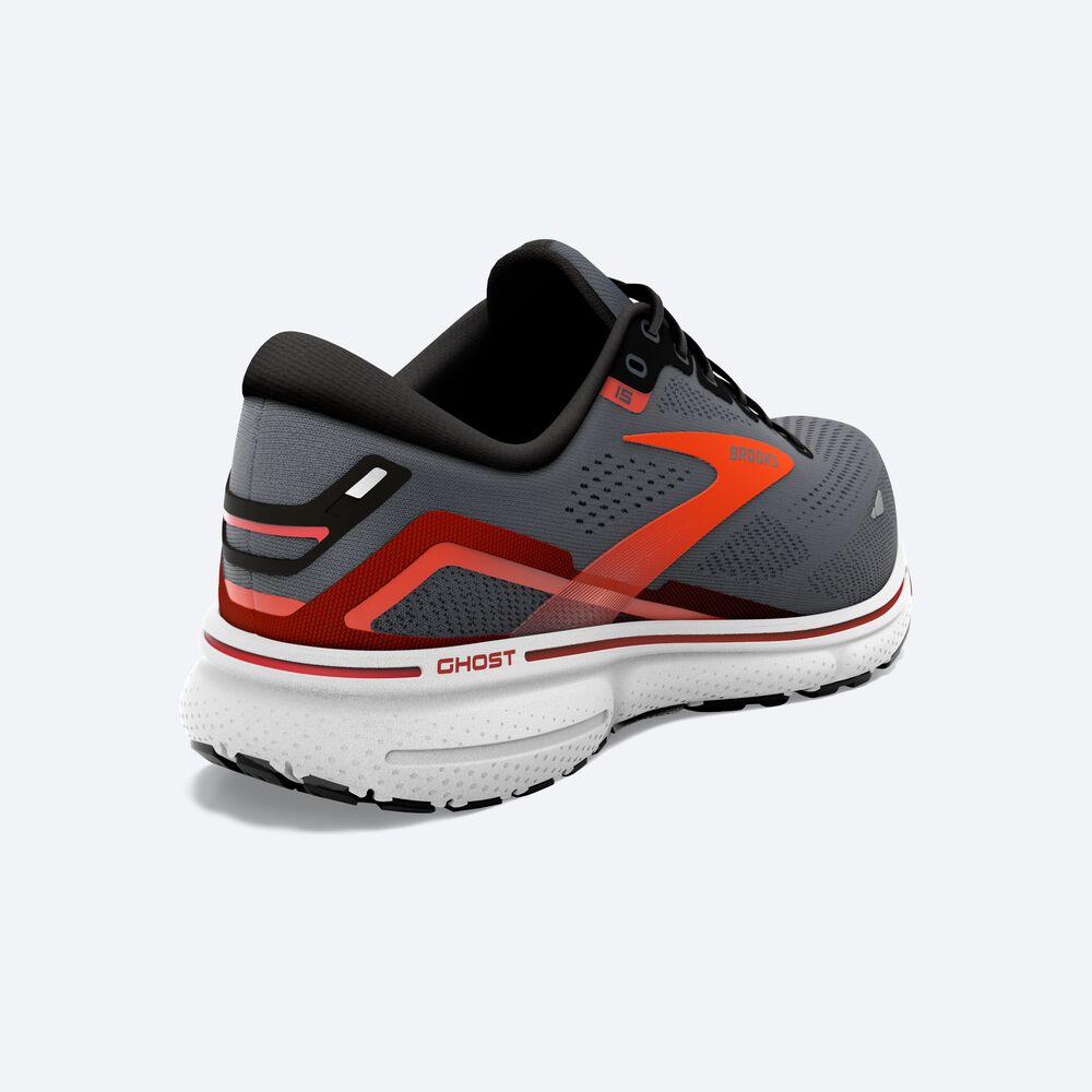 Brooks Ghost 15 Erkek Koşu Ayakkabısı Siyah/Turuncu | TR-012389