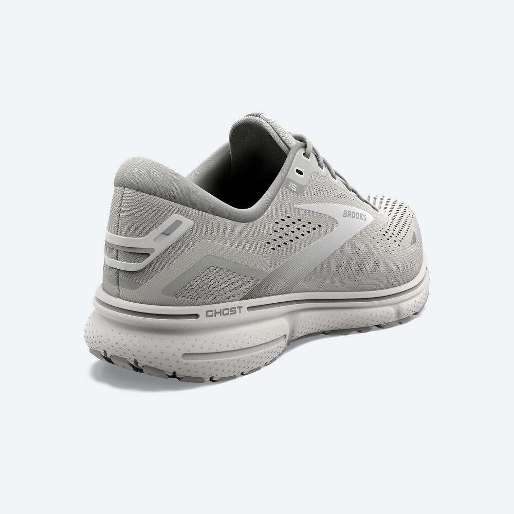 Brooks Ghost 15 Kadın Koşu Ayakkabısı Gri/Beyaz | TR-241630