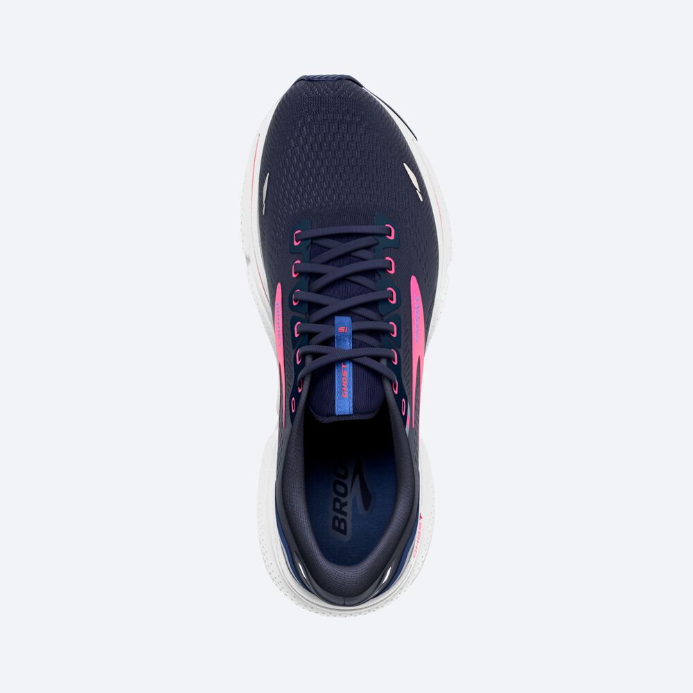 Brooks Ghost 15 Kadın Koşu Ayakkabısı Lacivert/Mavi/Pembe | TR-036971