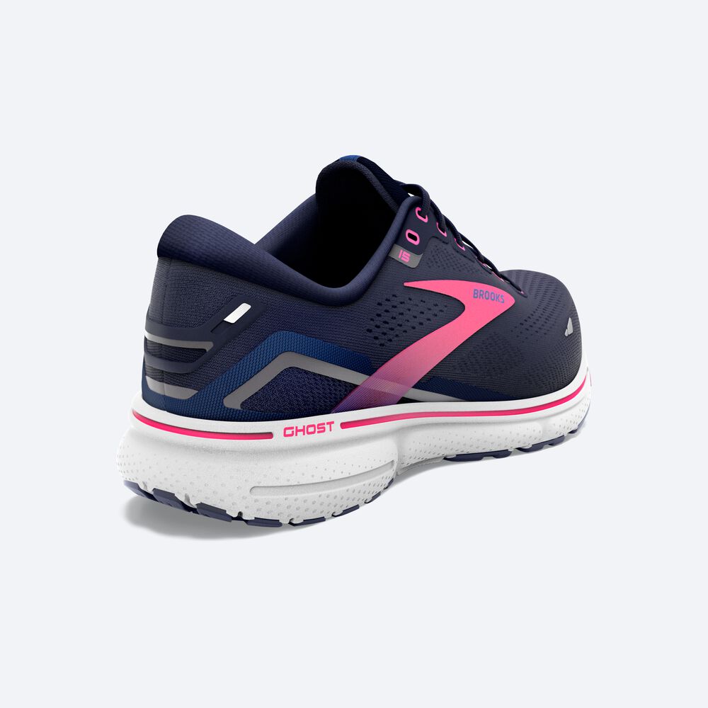 Brooks Ghost 15 Kadın Koşu Ayakkabısı Lacivert/Mavi/Pembe | TR-036971